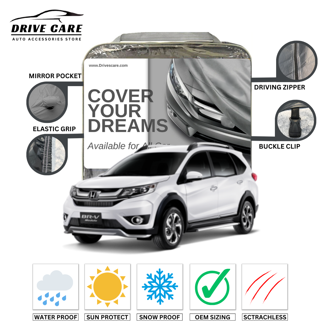 HONDA BR-V CUSTOM-FIT DUAL LAYER PVC WITH COTTON INSIDE CAR COVER 2014-2024