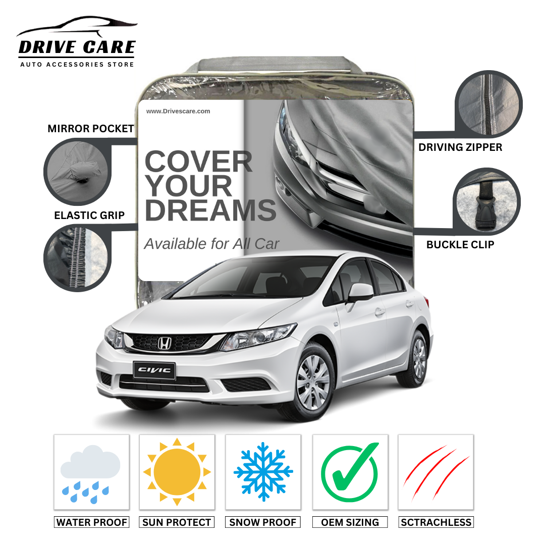 HONDA CIVIC REBIRTH CUSTOM-FIT DUAL LAYER PVC WITH COTTON INSIDE CAR COVER 2013-2015