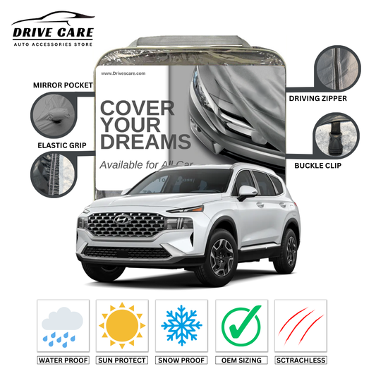 HYUNDAI SANTA FE CUSTOM-FIT DUAL LAYER PVC WITH COTTON INSIDE CAR COVER 2024-2025