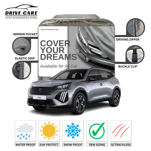 PEUGEOT 2008 CUSTOM-FIT DUAL LAYER PVC WITH COTTON INSIDE CAR COVER 2022-2025