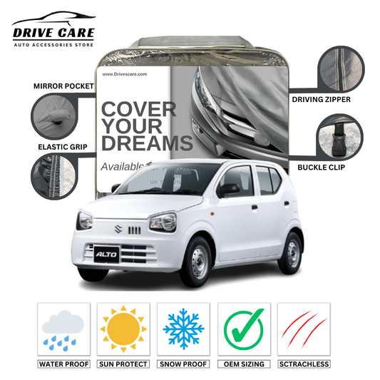 SUZUKI ALTO 660cc CUSTOM-FIT DUAL LAYER PVC WITH COTTON INSIDE CAR COVER 2019-2025