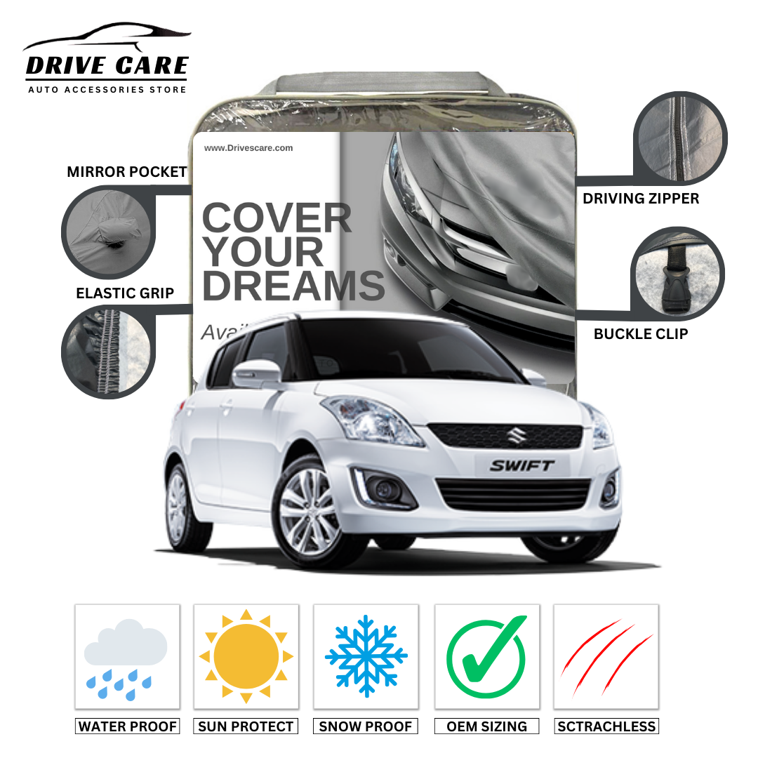 SUZUKI SWIFT DLX CUSTOM-FIT DUAL LAYER PVC WITH COTTON INSIDE CAR COVER 2010-2020