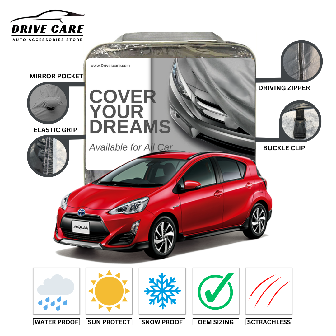 TOYOTA AQUA CUSTOM-FIT DUAL LAYER PVC WITH COTTON INSIDE CAR COVER 2019-2025