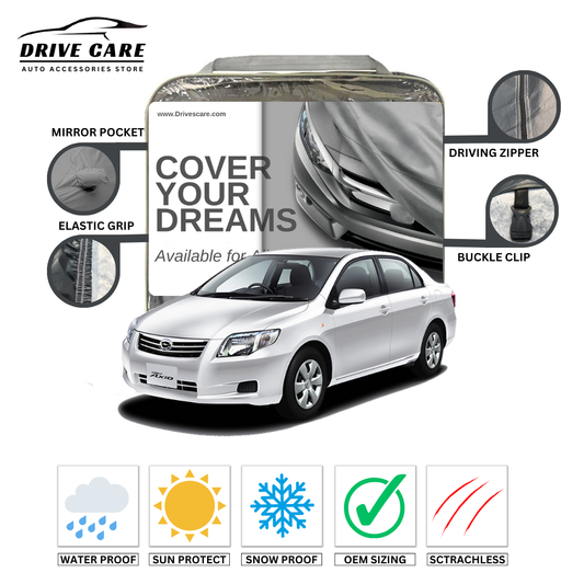 TOYOTA AXIO CUSTOM-FIT DUAL LAYER PVC WITH COTTON INSIDE CAR COVER 2015-2025