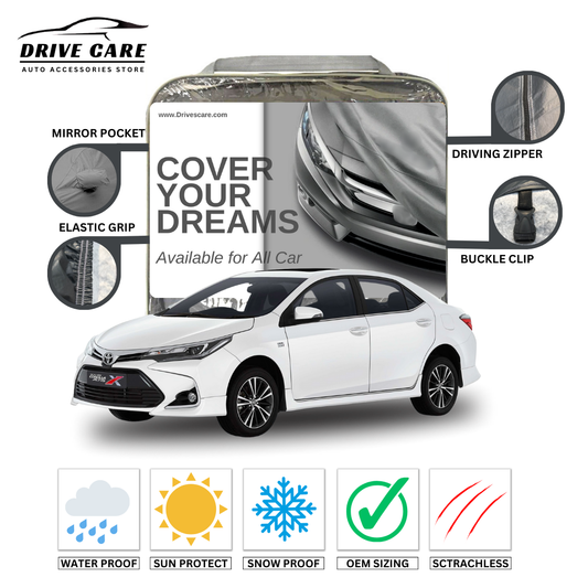 TOYOTA COROLLA GRANDE X 1.8 , 1.6 11TH GENERATION CUSTOM-FIT DUAL LAYER PVC WITH COTTON INSIDE CAR COVER 2022-2025