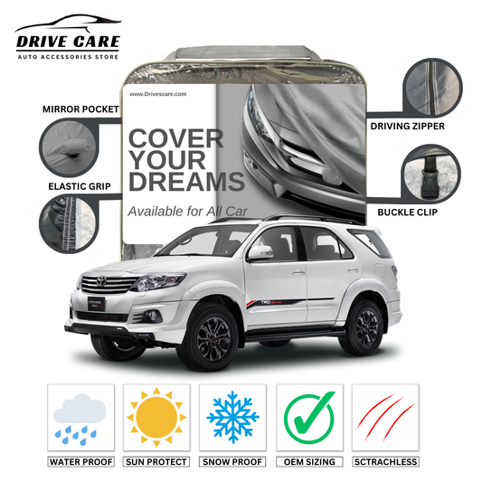 TOYOTA FORTUNER CUSTOM-FIT DUAL LAYER PVC WITH COTTON INSIDE CAR COVER 2014-2018