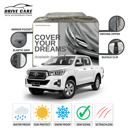 TOYOTA HILUX REVO CUSTOM-FIT DUAL LAYER PVC WITH COTTON INSIDE CAR COVER 2019-2025