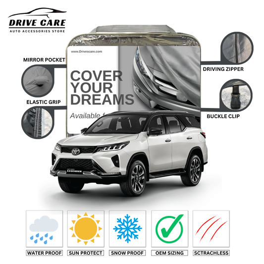 TOYOTA LEGENDER FORTUNER CUSTOM-FIT DUAL LAYER PVC WITH COTTON INSIDE CAR COVER 2022-2025