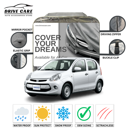 TOYOTA PASSO CUSTOM-FIT DUAL LAYER PVC WITH COTTON INSIDE CAR COVER