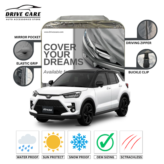 TOYOTA RAIZE CUSTOM-FIT DUAL LAYER PVC WITH COTTON INSIDE CAR COVER 2022-2025