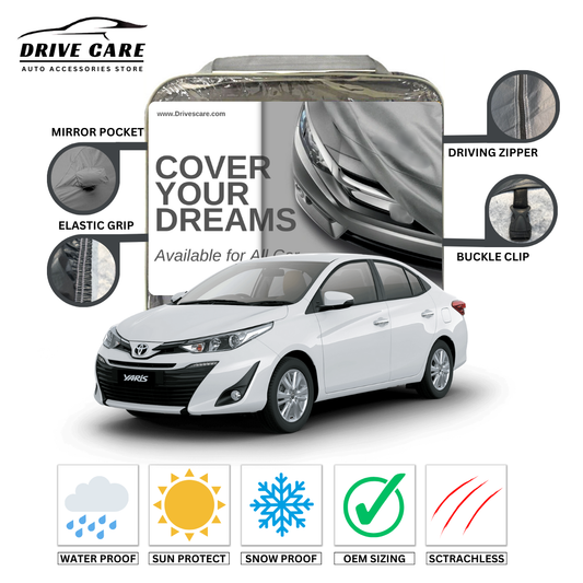 TOYOTA YARIS CUSTOM-FIT DUAL LAYER PVC WITH COTTON INSIDE CAR COVER 2021-2025